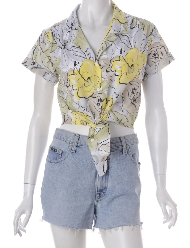 Relaxed Dresses Label Peggy S/S Print Tie Blouse