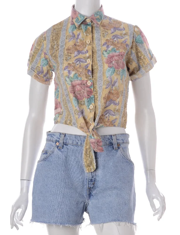 Soft Clothing Label Peggy S/S Print tie Blouse
