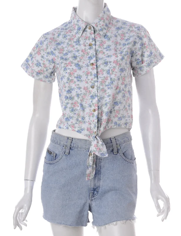 Light Comfort Label Peggy S/S Print tie Blouse