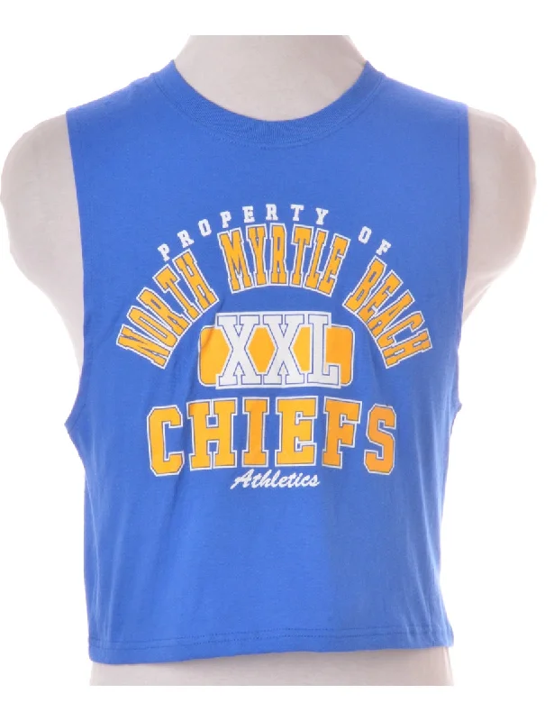Soft Textures Label Polly Cropped Sports T Vest