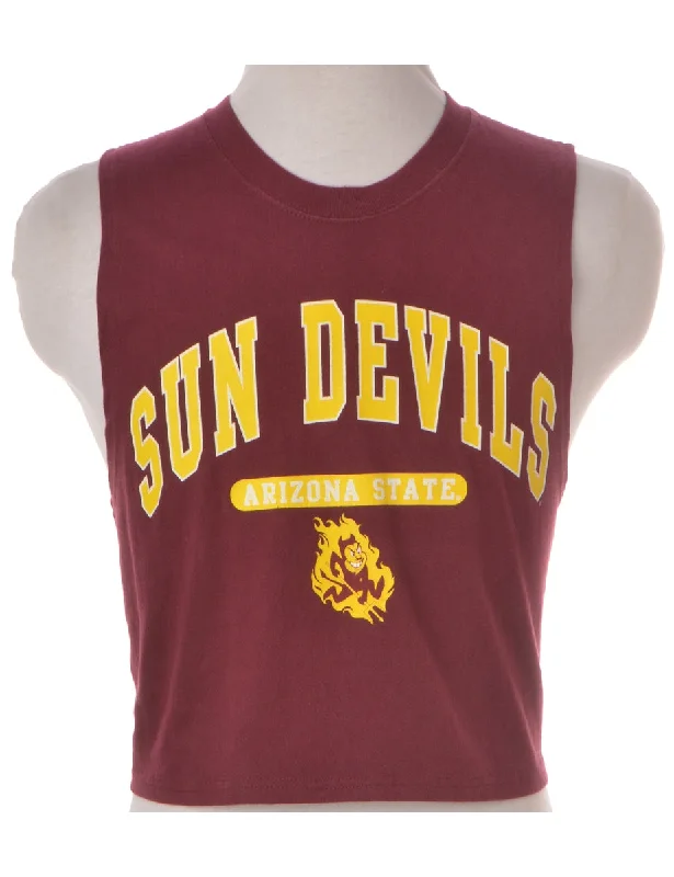 Exquisite Details Label Polly Cropped Sports T Vest