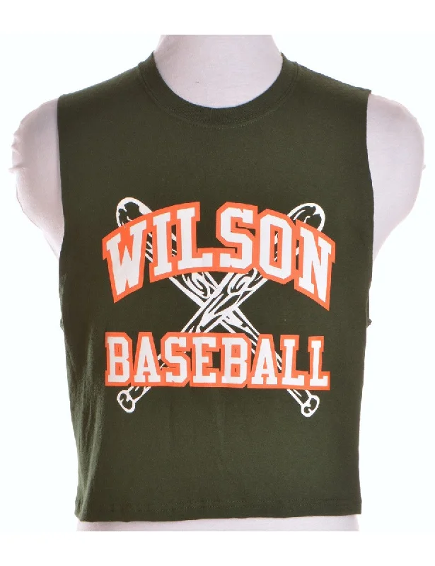 Simple Comfort Label Polly Cropped Sports T Vest