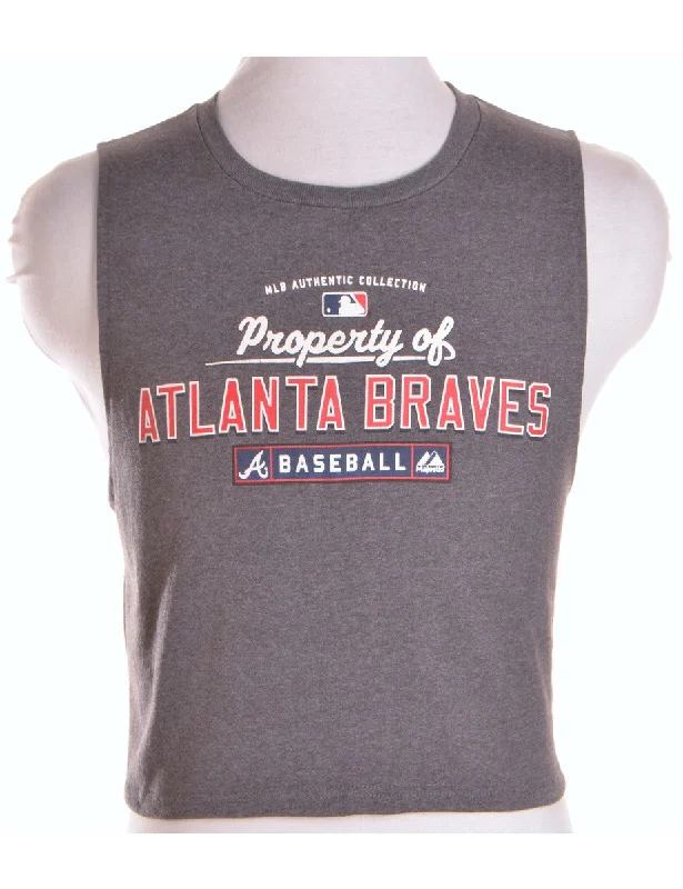 Relaxed Fashion Label Polly Cropped Sports T Vest