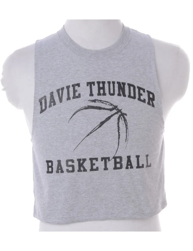 Leisure Travel Label Polly Cropped Sports T Vest