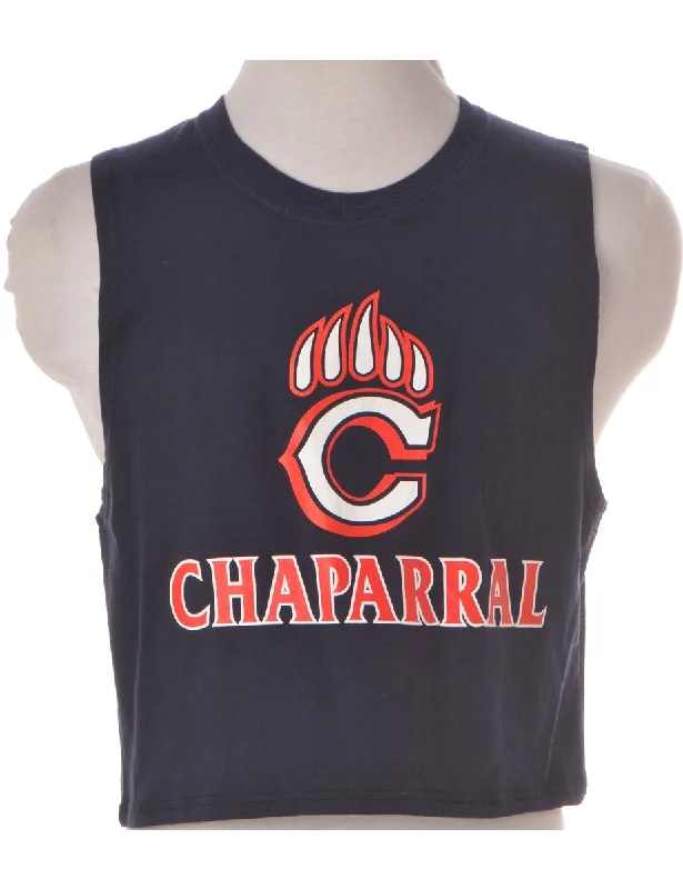 Dressing Tips Label Polly Cropped Sports T Vest