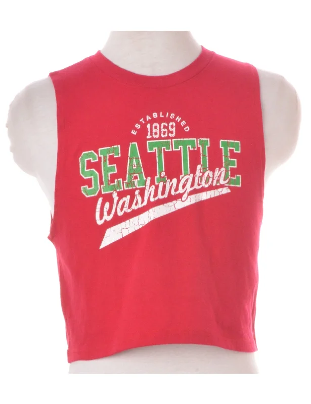 Versatile Wear Label Polly Cropped Sports T Vest