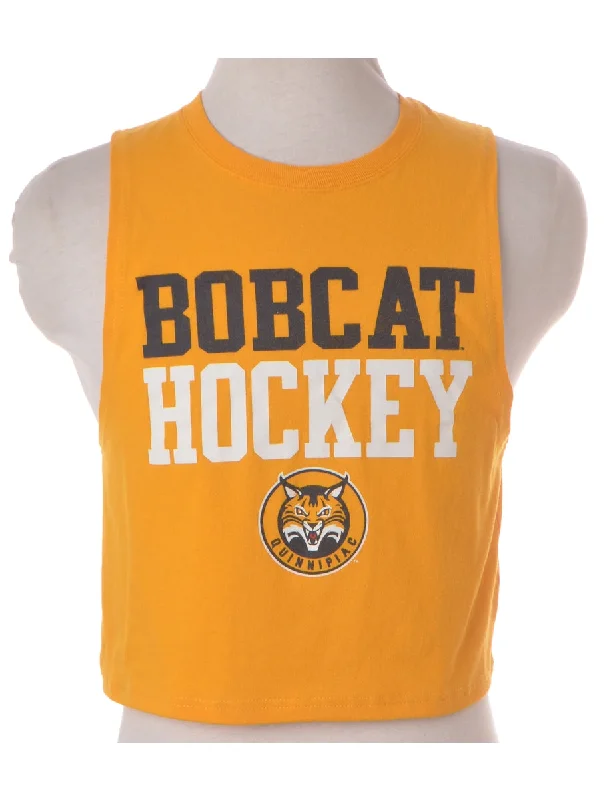 Free And Comfortable Label Polly Cropped Sports T Vest