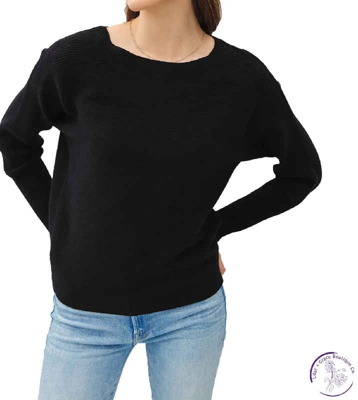 Exquisite Tailoring Boat Neck Classics Knit Top