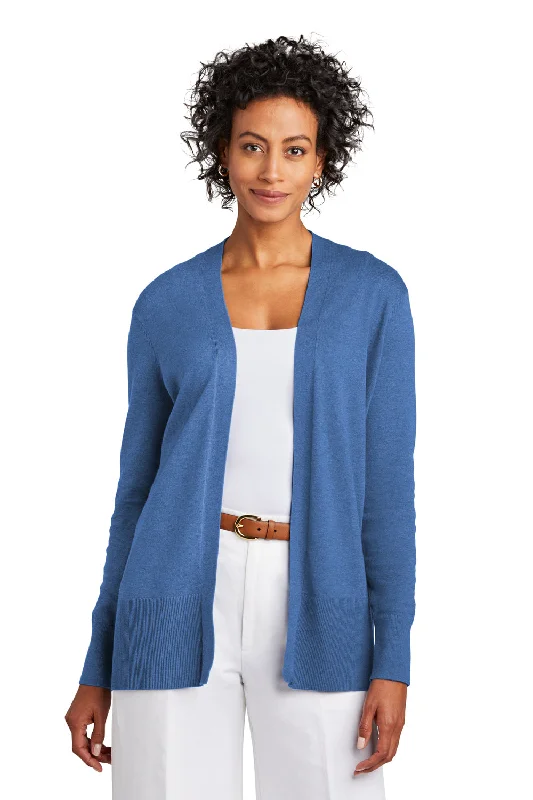 Easy-to-Wear Brooks Brothers Womens Long Sleeve Cardigan Sweater - Heather Charter Blue Easy-to-Wear Brooks Brothers Womens Long Sleeve Cardigan Sweater - Heather Charter Blue