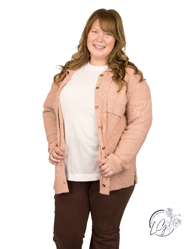 Eye-catching Personality Curvy Buttoned Elegance Sweater