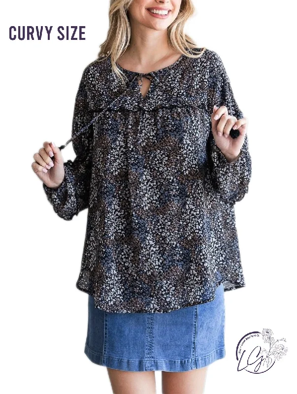 Classic Items Curvy Blossom Delight Blouse