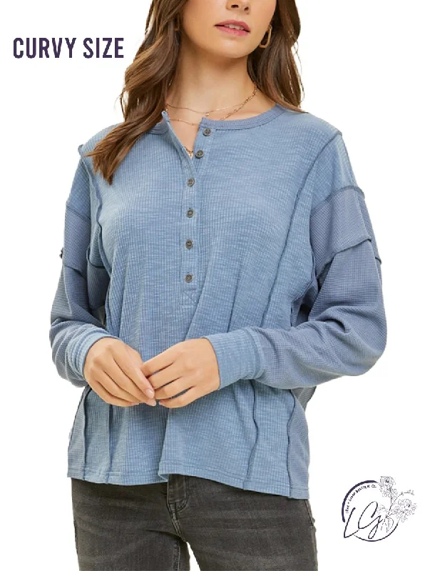 Sexy Fun Curvy Mellow Mosaic Oversized Layering Top
