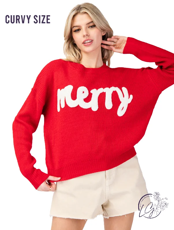 Casual Comfort Curvy Merry Sweater