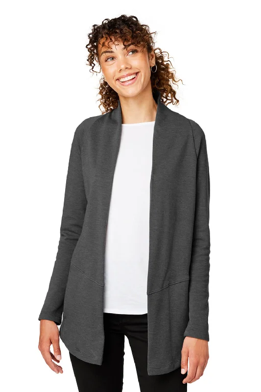 Cozy Fit Wear Devon & Jones Womens New Classics Charleston Cardigan Sweater - Black Melange Cozy Fit Wear Devon & Jones Womens New Classics Charleston Cardigan Sweater - Black Melange