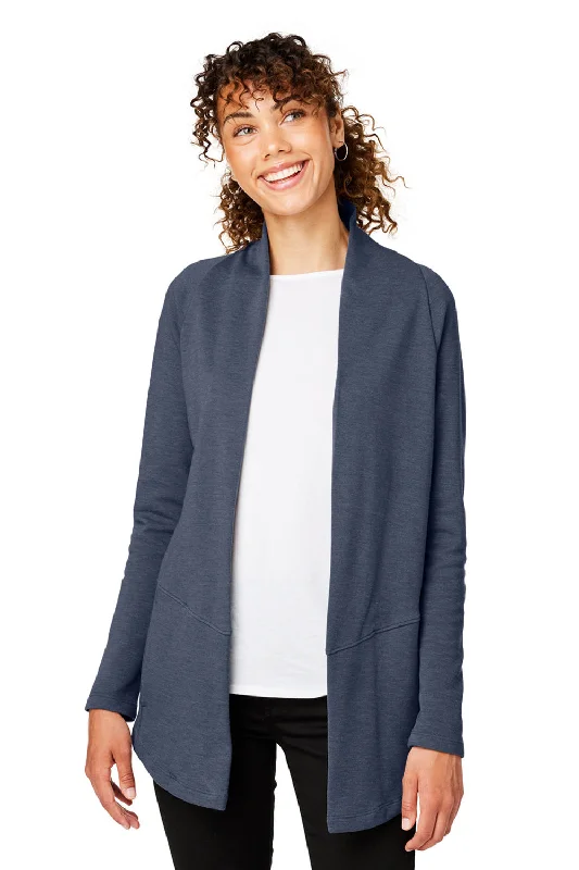 Urban Comfort Devon & Jones Womens New Classics Charleston Cardigan Sweater - Navy Blue Melange Urban Comfort Devon & Jones Womens New Classics Charleston Cardigan Sweater - Navy Blue Melange