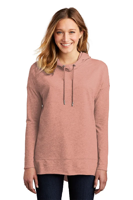 Spring Fashion District Womens French Terry Hooded T-Shirt Hoodie - Heather Nostalgia Rose Spring Fashion District Womens French Terry Hooded T-Shirt Hoodie - Heather Nostalgia Rose
