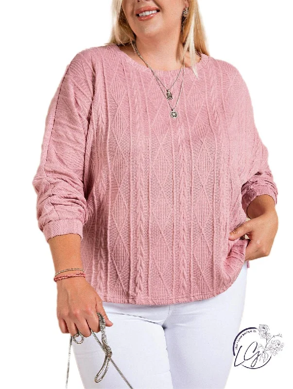 Fashion Must-have Curvy Glimmering Delight Sweater