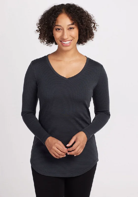 Casual Comfort Eva Tunic - Carbon Stripe