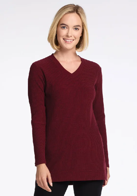 Evie Tunic - Cranberry Melange