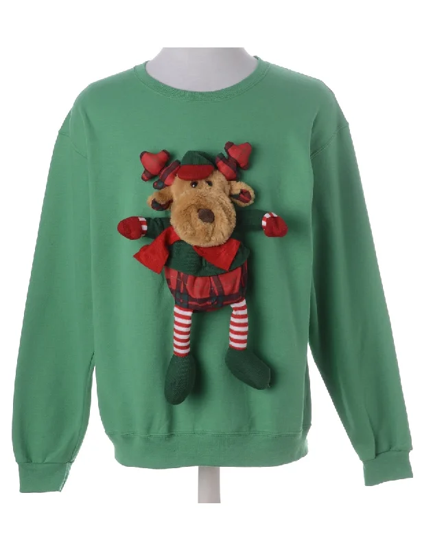 Stylish Wear Label Novelty Christmas Sweatshirt