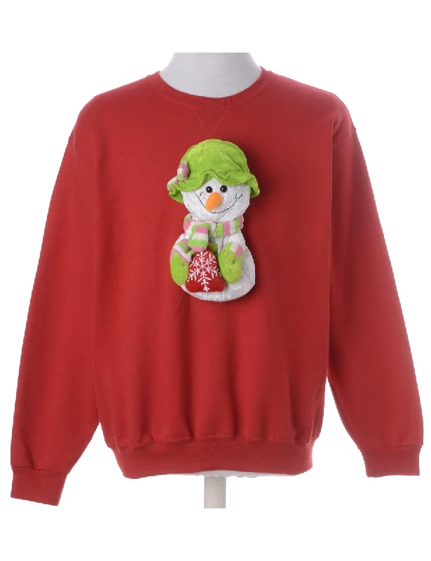 Cozy Lounge Wear Label Novelty Christmas Sweatshirt