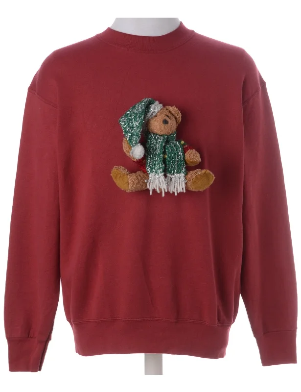 Relaxed Tops Label Novelty Christmas Sweatshirt