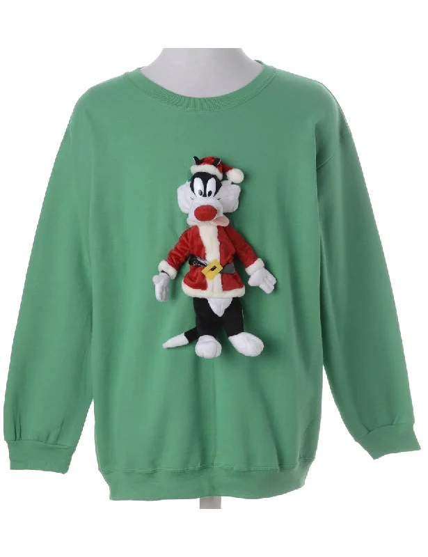 Elegant Dressing Label Novelty Christmas Sweatshirt