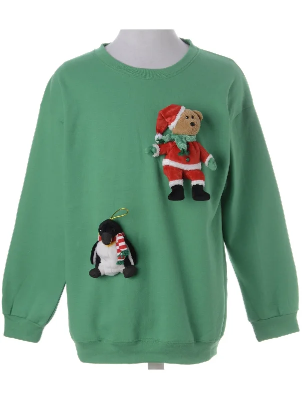 Relaxed Jackets Label Novelty Christmas Sweatshirt