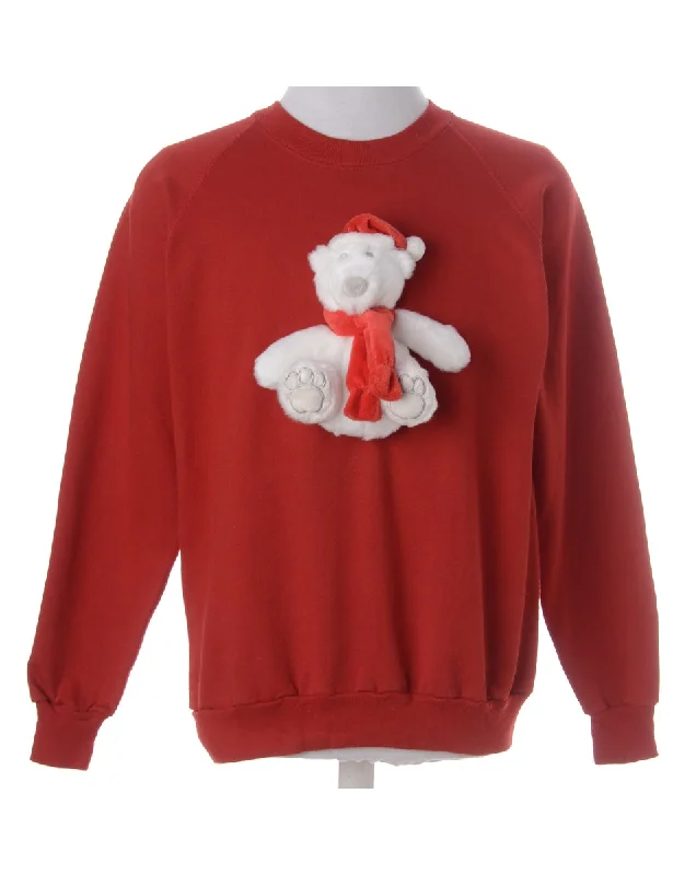 Relaxed Looks Label Novelty Christmas Sweatshirt