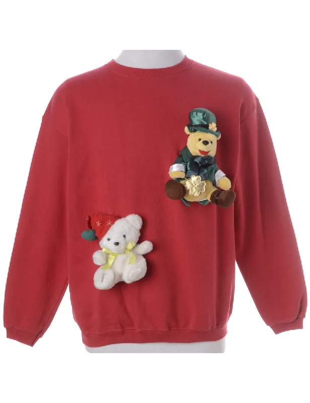 All-Day Style Label Novelty Christmas Sweatshirt