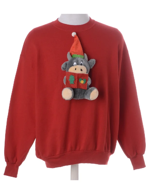 Moisture wicking Label Novelty Christmas Sweatshirt