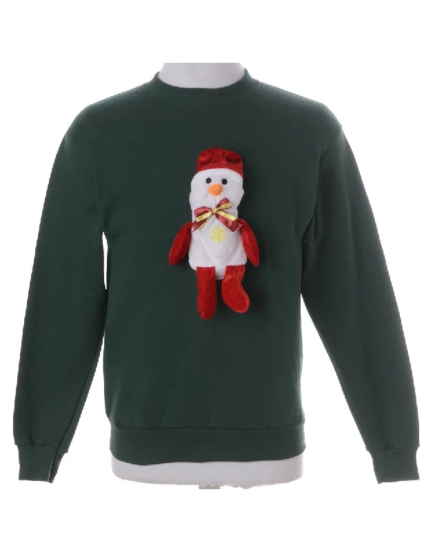 Minimal Style Label Novelty Christmas Sweatshirt