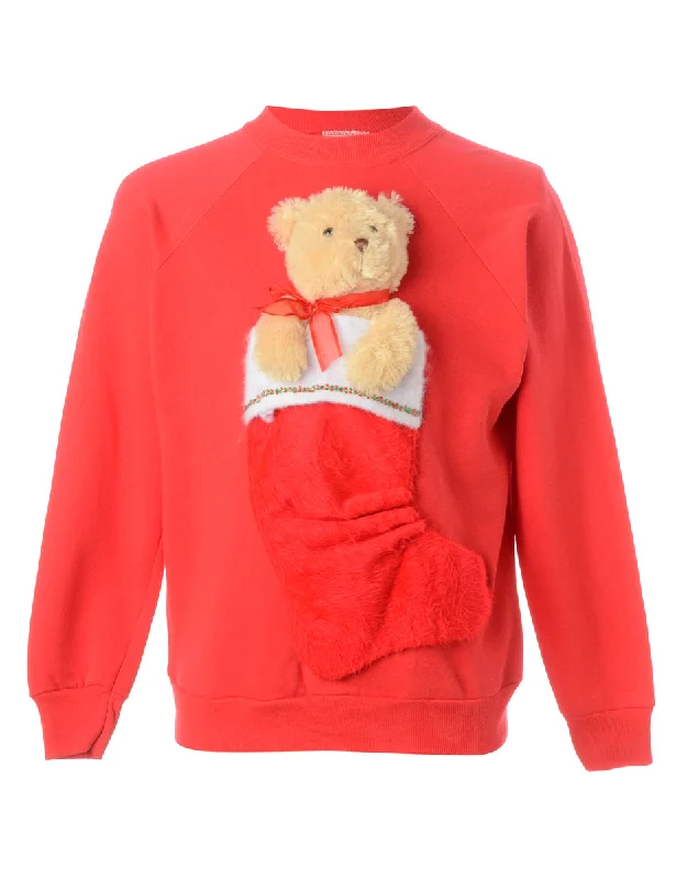 Warm Winter Series Label Novelty Christmas Sweatshirt