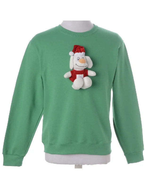 Elegant Temperament Label Novelty Christmas Sweatshirt