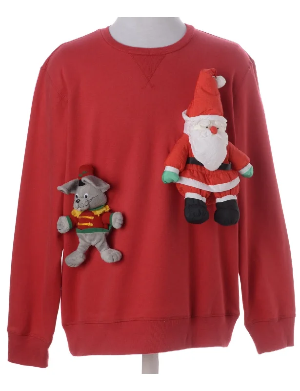 Urban Sense Label Novelty Christmas Sweatshirt