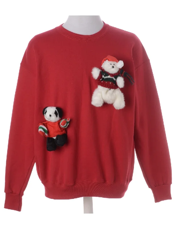 Feminine Charm Label Novelty Christmas Sweatshirt