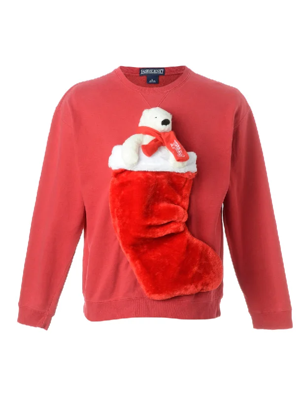Noble Temperament Label Novelty Christmas Sweatshirt