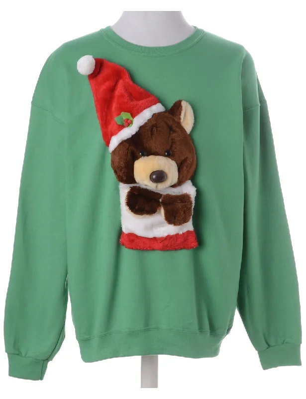 Fashionable And Versatile Label Novelty Christmas Sweatshirt