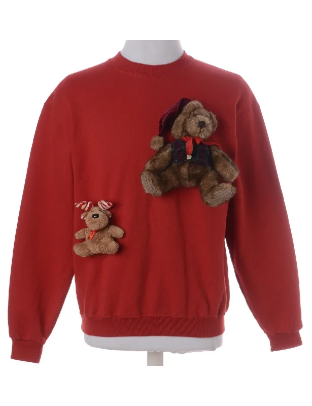Comfortable Series Label Novelty Christmas Sweatshirt