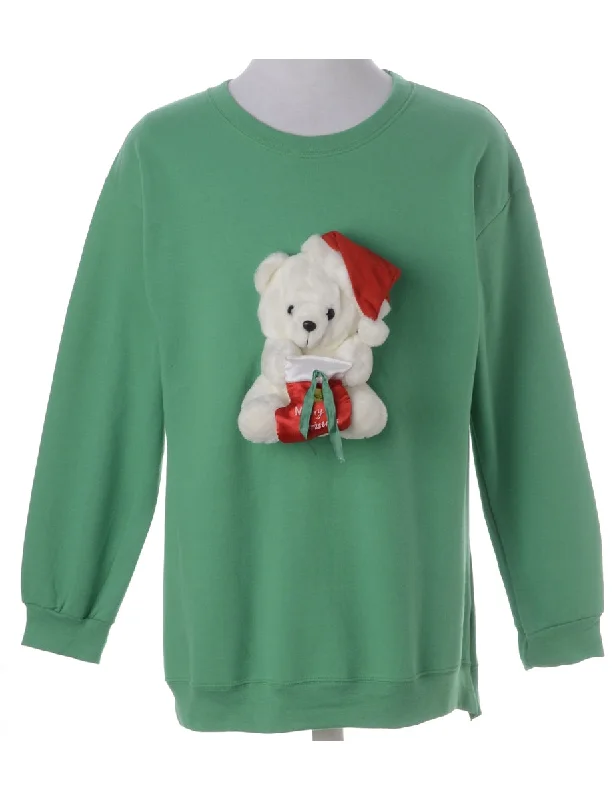 Cute Design Label Novelty Christmas Sweatshirt