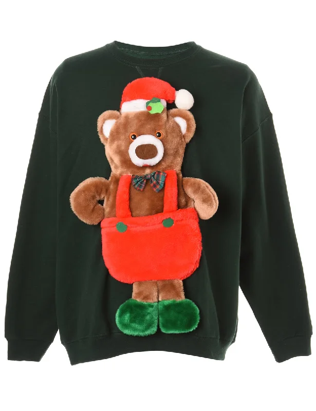 Comfortable And Versatile Label Novelty Christmas Sweatshirt - XL