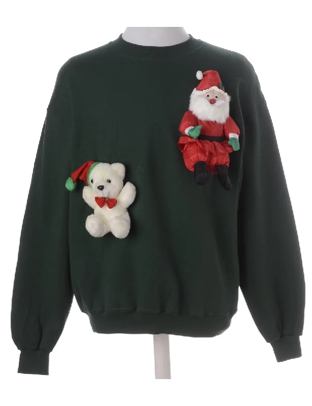 Editorial Design Label Novelty Christmas Sweatshirt