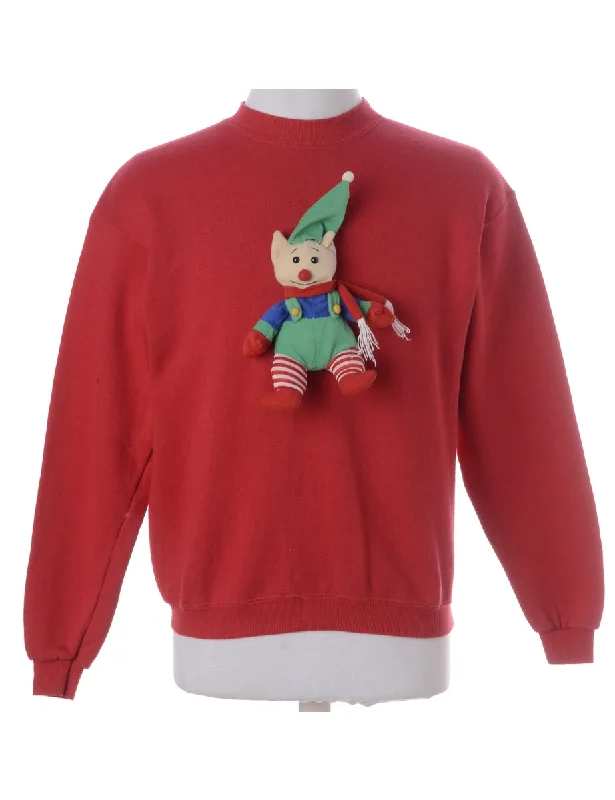 Fresh Wear Label Novelty Christmas Sweatshirt