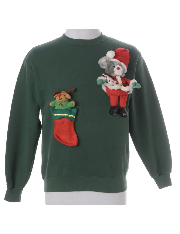 Fashion Pioneer Label Novelty Christmas Sweatshirt