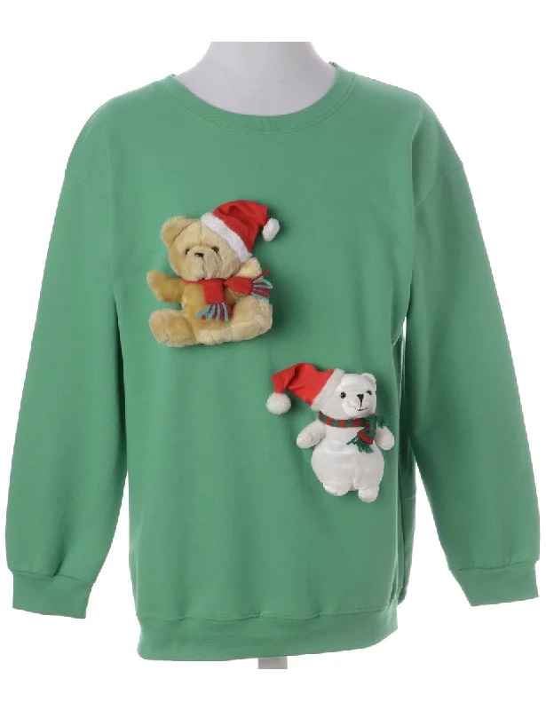 Exquisite Tailoring Label Novelty Christmas Sweatshirt