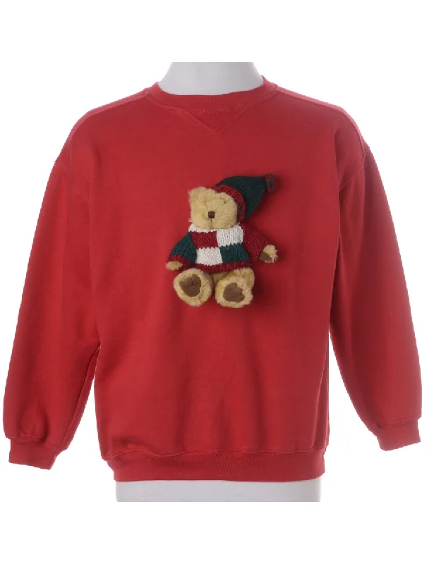Soft Textures Label Novelty Christmas Sweatshirt
