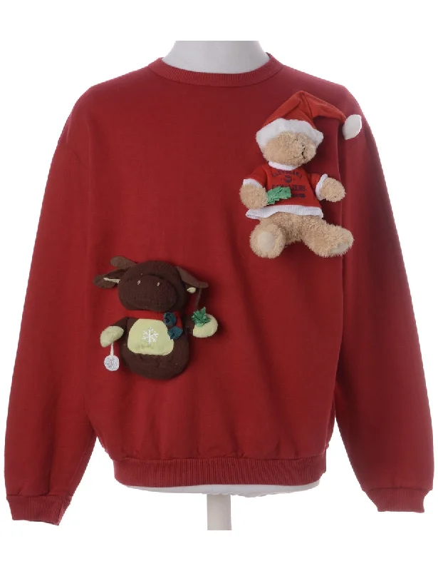 Weekend Style Label Novelty Christmas Sweatshirt