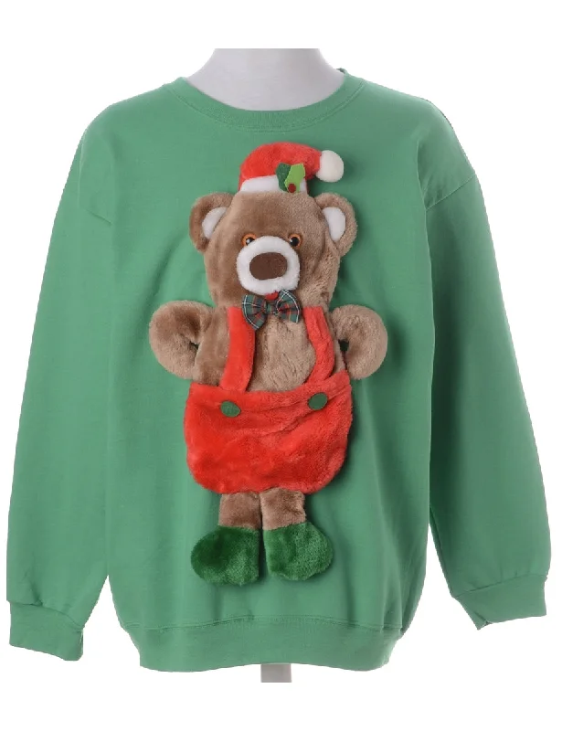 Cozy Chic Label Novelty Christmas Sweatshirt