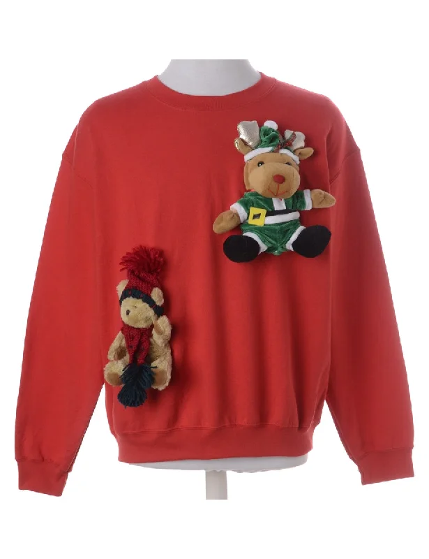 Fresh Comfort Label Novelty Christmas Sweatshirt