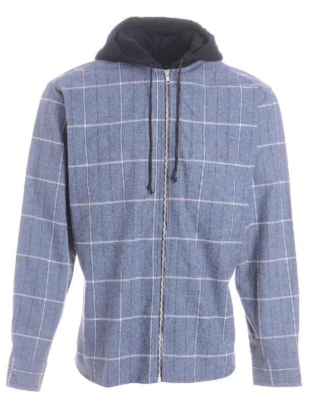 Classic Retro Label Oscar Hooded Zip Jacket